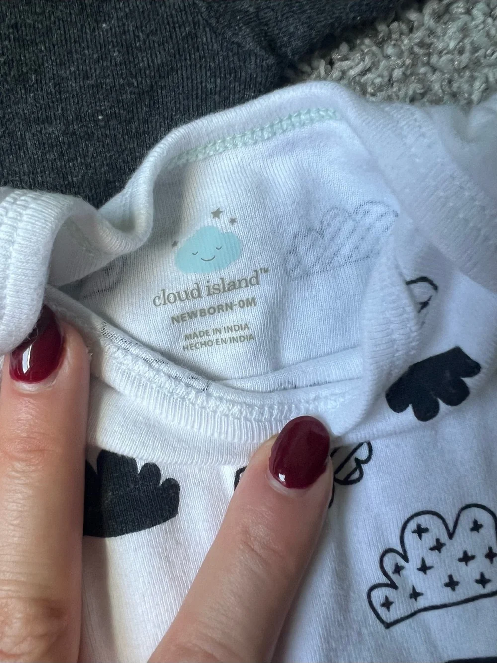 4 Black & White Baby One-Pieces